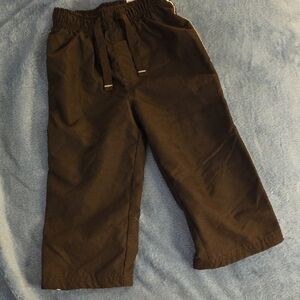 Kids Black Drawstring Pants